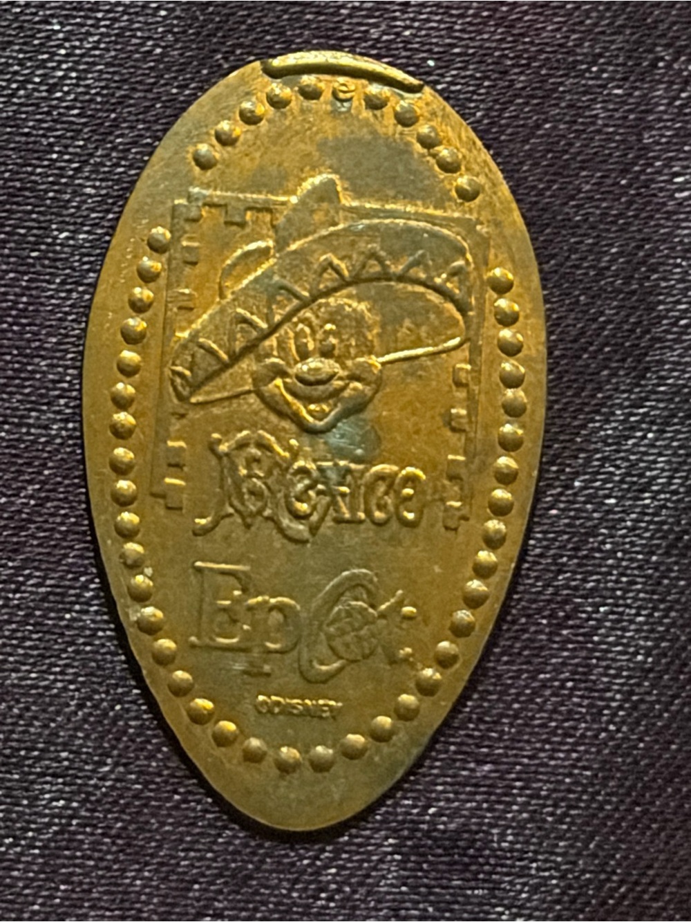Vintage Disney Epcot Mexico Mickey Sombrero Charm